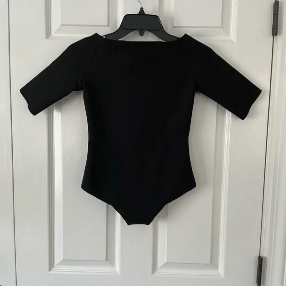 COMMANDO Neoprene Boatneck BodysuitBlackSize S
